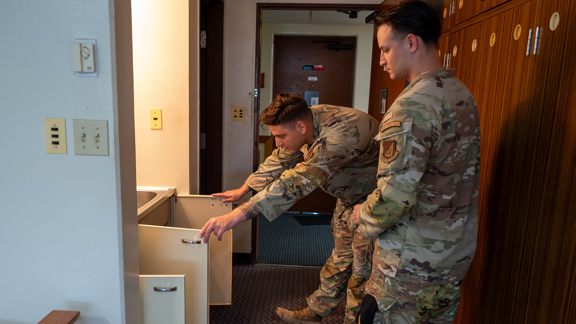 Air Force barracks inspections