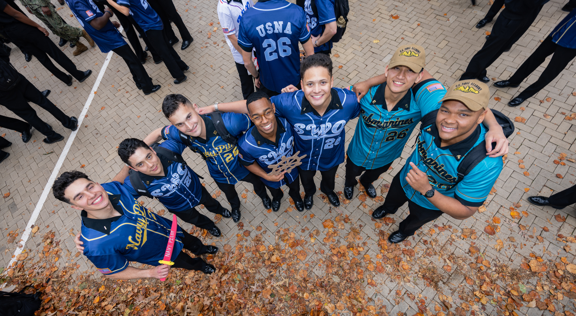 ANNAPOLIS, Md. (Nov. 20, 2025) – U.S. Naval Academy Superintendent Lt. Gen. Michael J. Borgschulte celebrates with members of the Class of 2026 after they received their service assignments in Bancroft Hall. Midshipmen selected from 22 career fields in the Navy and Marine Corps after submitting up to six preferences earlier this year. This year, 79% of the class received their first-choice assignment, and 94% received their first or second choice. Service assignment marks the culmination of four years of rigorous academic, physical, and professional training. As the undergraduate college of our country’s naval service, the Naval Academy prepares young men and women to become professional officers of competence, character, and compassion in the U.S. Navy and Marine Corps. (U.S. Navy photo by Kenneth D. Aston Jr.)