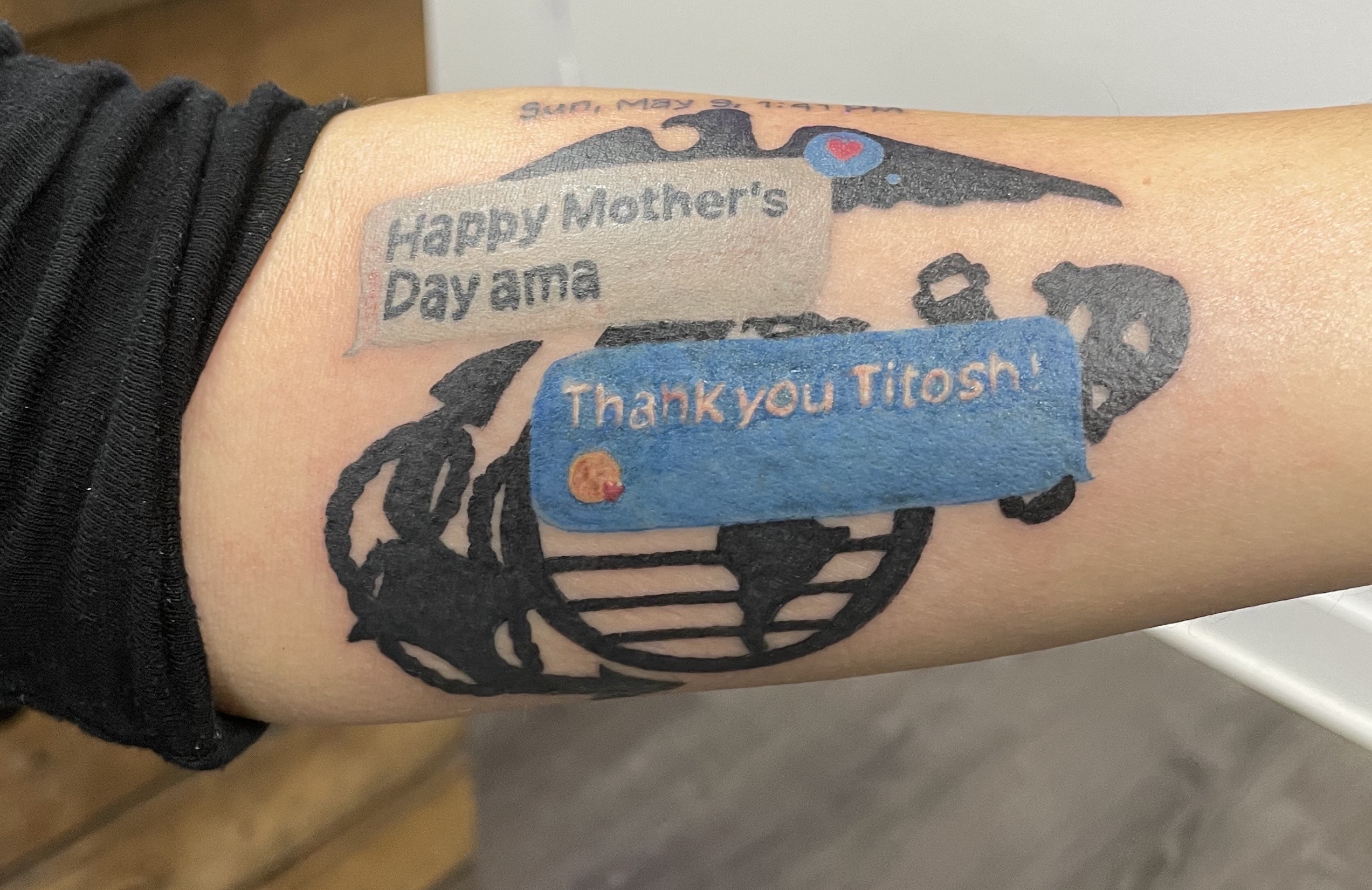 Ana Hernandez got the 'text bubbles' of the final messages from her son, Lance Cpl. Armando Hernandez, who died in 2021 in an accident in Okinawa, Japan.