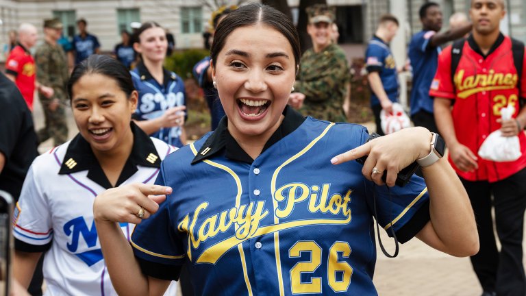 Naval Academy seniors learn their future jobs with a ‘team jersey’ reveal