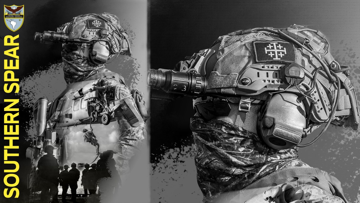 US Southern Command posts photo of Marine with ‘Jerusalem Cross’ patch