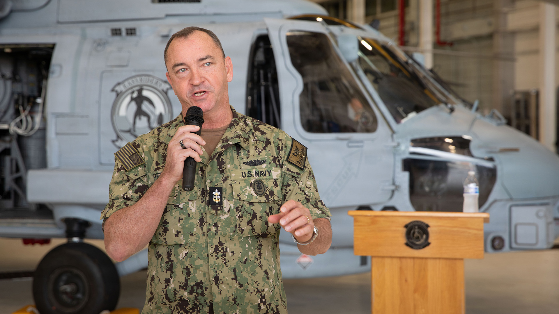 Master Chief Petty Officer of the Navy John Perryman