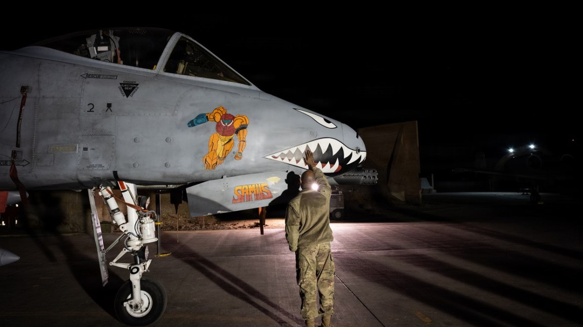 An A-10 taking part in Syria airstrikes sports ‘Metroid’ nose art