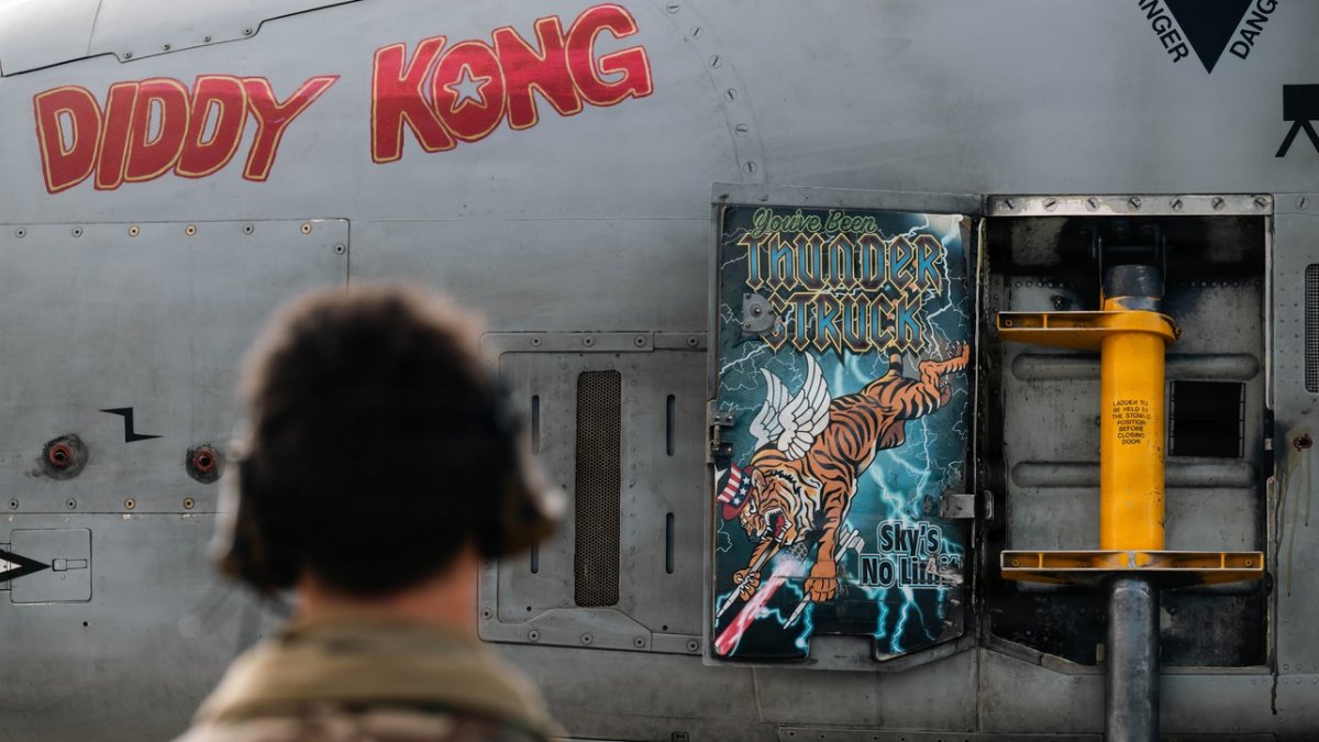 An A-10 Warthog named ‘Diddy Kong’ is operating in the Middle East