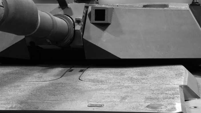 A photo of the prototype for the Army's M1E3.