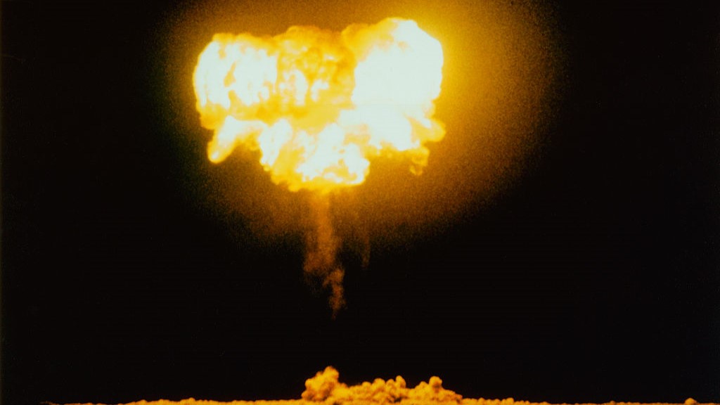 Image: (Original Caption) The Charleston shot was part of Operation Plumbbob and was fired from a balloon on September 28, 1957. (Photo by © CORBIS/Corbis via Getty Images)