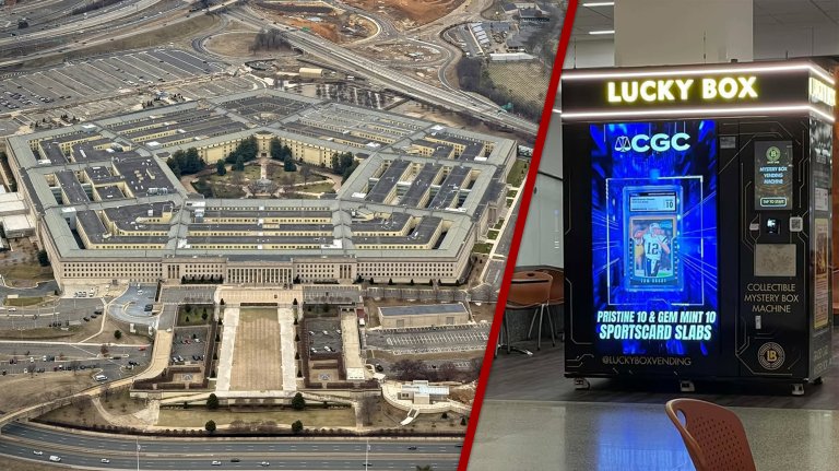 After announcing the installation of a lootbox at the Pentagon, the vending machine from Lucky Box appears to have been removed.