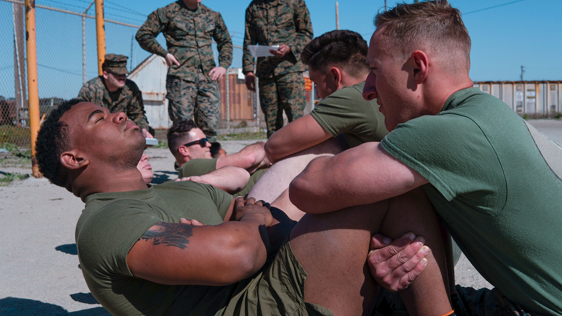 Test de condition physique des Marines