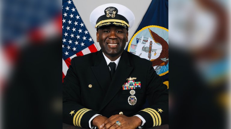 Cmdr. James Koffi was removed from command of the USS Truxtun days after it hit a supply vessel, injuring two sailors.
