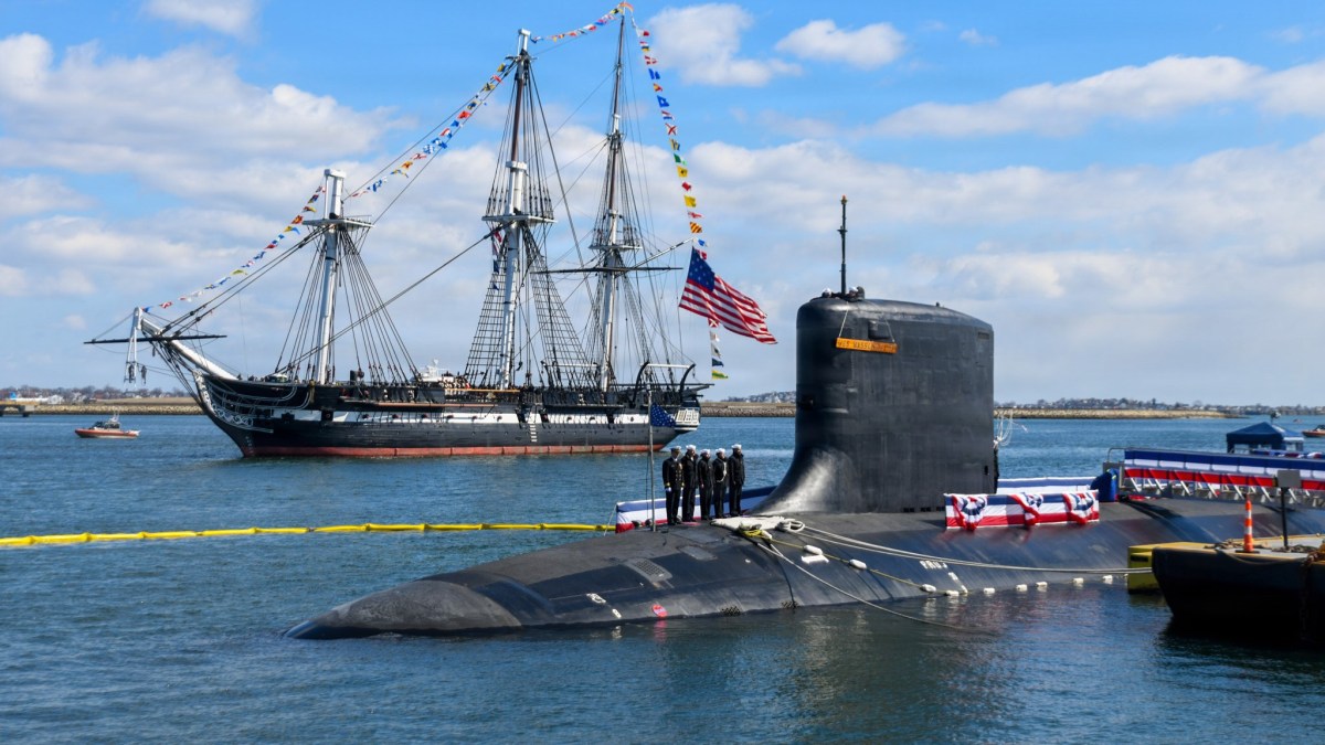 Navy commissions its newest submarine, the USS Massachusetts