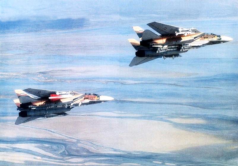 Two Islamic Republic of Iran Air Force F-14 Tomcats.