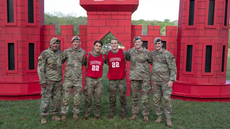 1st Lts. Christopher Barrett and Bryce Sullenger, from the 75th Ranger Regiment, were the winners of this year's Best Sapper competition.