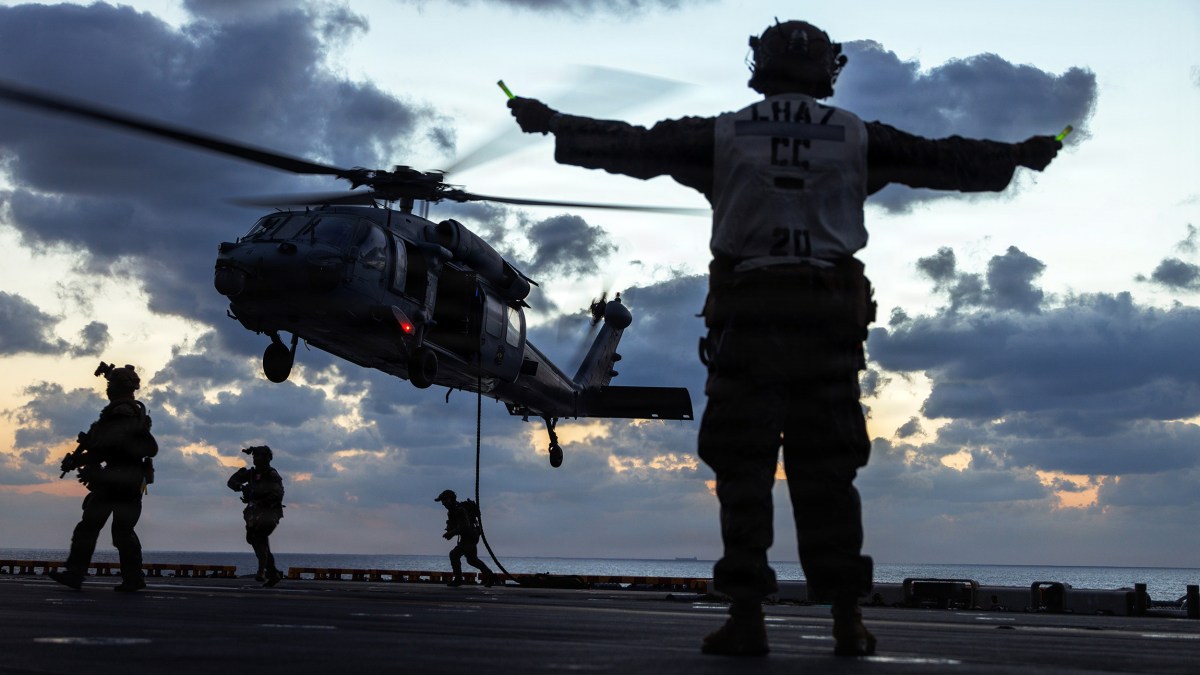 This is how specially trained Marines with a Maritime Raid Force seize a vessel at sea