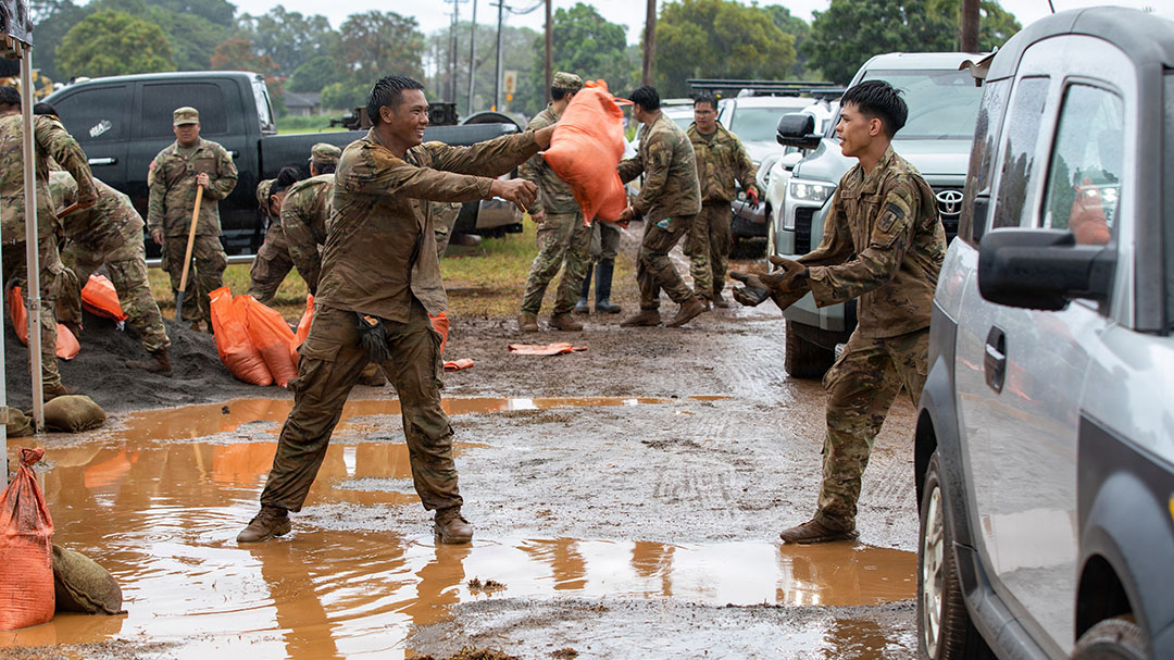 More than 300 Hawaii National Guard troops activated as a third storm hits the state