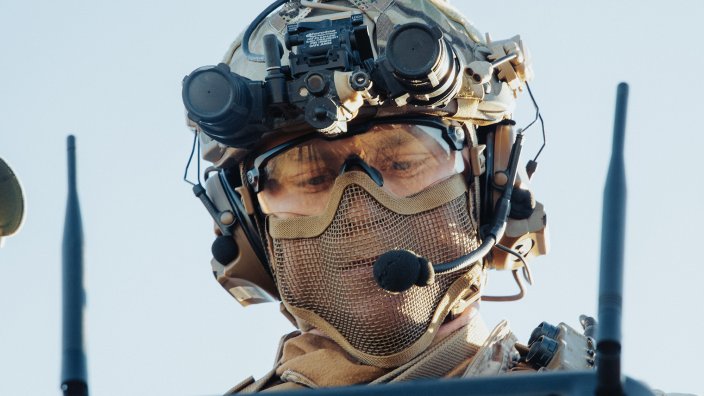 A U.S. Marine with Maritime Special Purpose Force, 22nd Marine Expeditionary Unit, operates a drone during a simulated raid exercise as part of the Marine Expeditionary Unit Exercise at the Tier 1 Group compound near Memphis, Tennessee, Jan. 16, 2025. MEUEX is the 22nd MEU's first large-scale exercise as a composited Marine Air-Ground Task Force, focusing on split operations with consolidated command and control to enhance readiness for its upcoming deployment. (U.S. Marine Corps photo by Sgt. Tanner Bernat)
