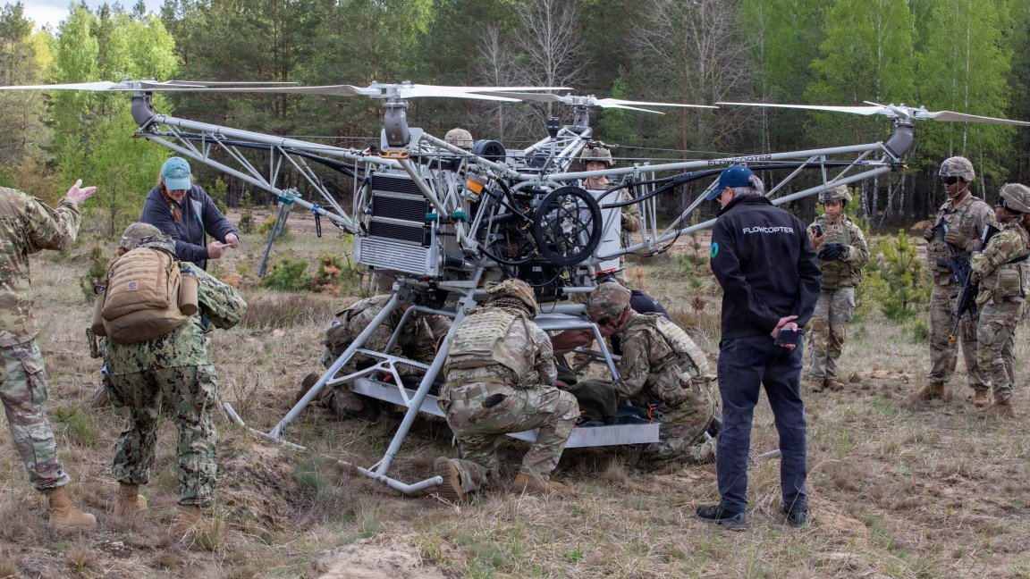 U.S. Army Soldiers assigned to the Regimental Support Squadron, 2d Cavalry Regiment, strap down a test dummy to a drone during an Autonomous Triage and Treatment Challenge taking place near Bemowo Piskie Training Area, Poland, May 10, 2026. From April 27 to May 31, 2026, U.S. and Allied forces will exercise the North Atlantic Treaty Organization’s (NATO) Eastern Flank Deterrence Initiative, demonstrating NATO’s ability to fight and win on the modern battlefield. Nearly 15,000 troops from eleven nations will train across the High North, Baltic region, and Poland. They will execute rapid maneuvers, air defense, counter-drone operations, and cyber defense to validate NATO’s regional defense plans in real time. This series of linked exercises includes Saber Strike, Immediate Response, and Swift Response. The exercises turn investment into capability. Soldiers integrate unmanned systems such as AI-enabled command and control and live data networks to move, decide, and fight more effectively across all domains. Sword 26 demonstrates how U.S. Army Europe and Africa drives transformation at scale while strengthening deterrence. Together with our allies, we are building a unified, lethal force ready to defend NATO territory and respond to any threat. (U.S. Army Reserve photo by Spc. Thomas Madrzak)