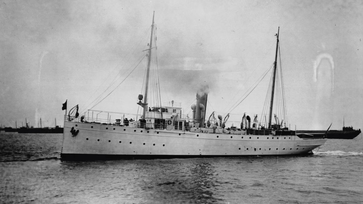 The USCGC Tampa at sea in 1912, when it was originally a Revenue Service Cutter named Miami.  Coast Guard photo.