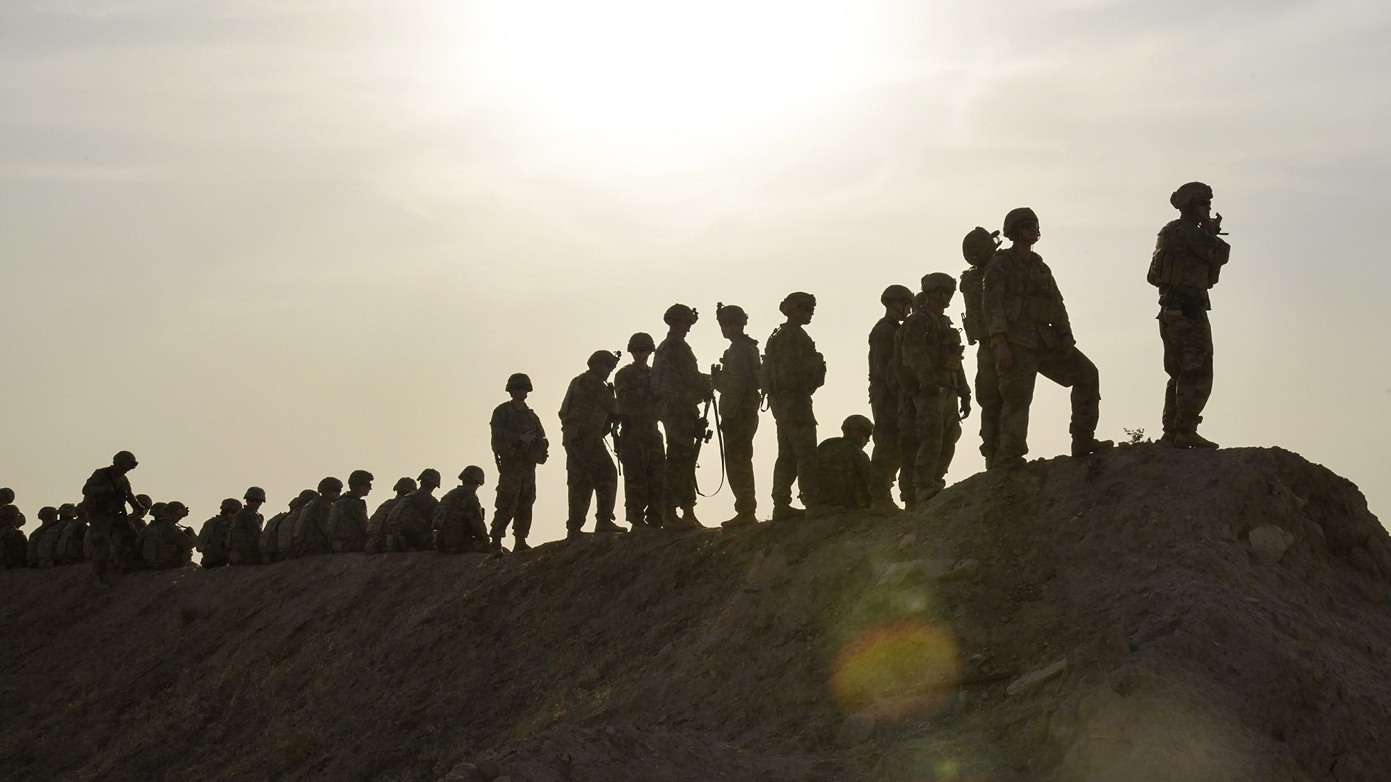 3rd Cavalry Regiment troopers observe a Javelin anti-tank missile live fire while deployed to Iraq, Oct. 4, 2018. The 3rd Cavalry Regiment is deployed in support of Operation Inherent Resolve, working by, with and through the Iraqi Security Forces and coalition partners to defeat ISIS in areas of Iraq and Syria. (U.S. Army photo by 2nd Lt. Jamie Douglas)