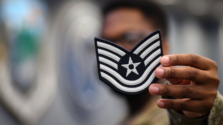 Air Force officials have selected 8,246 staff sergeants for promotion to technical sergeant out of 28,358 eligible for a selection rate of 29.08% in the 20E6 promotion cycle. (U.S. Air Force photo by Mark Herlihy)