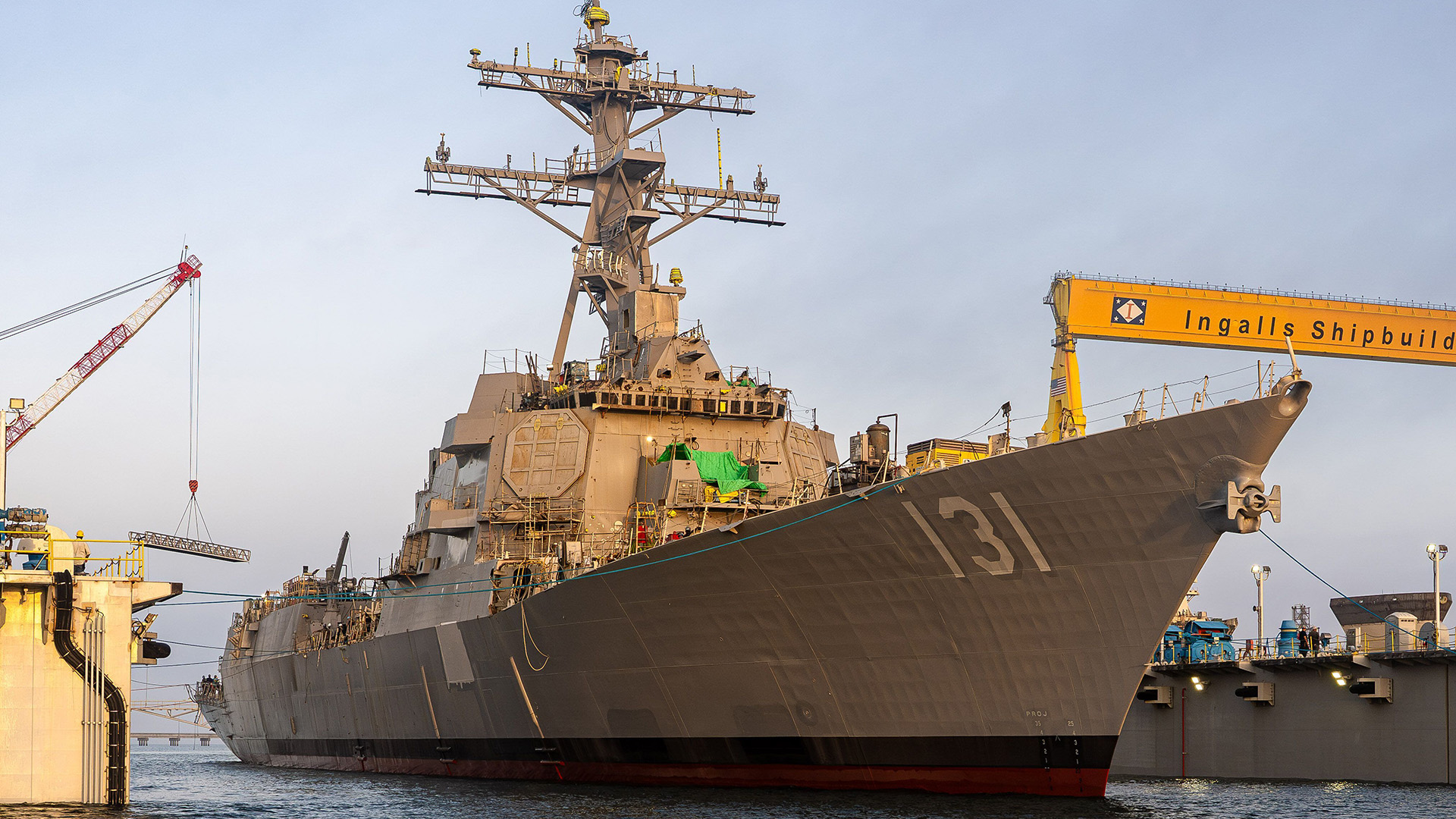 The Navy christened the USS George M. Neal, shown in this April photo, on July 11, 2026.