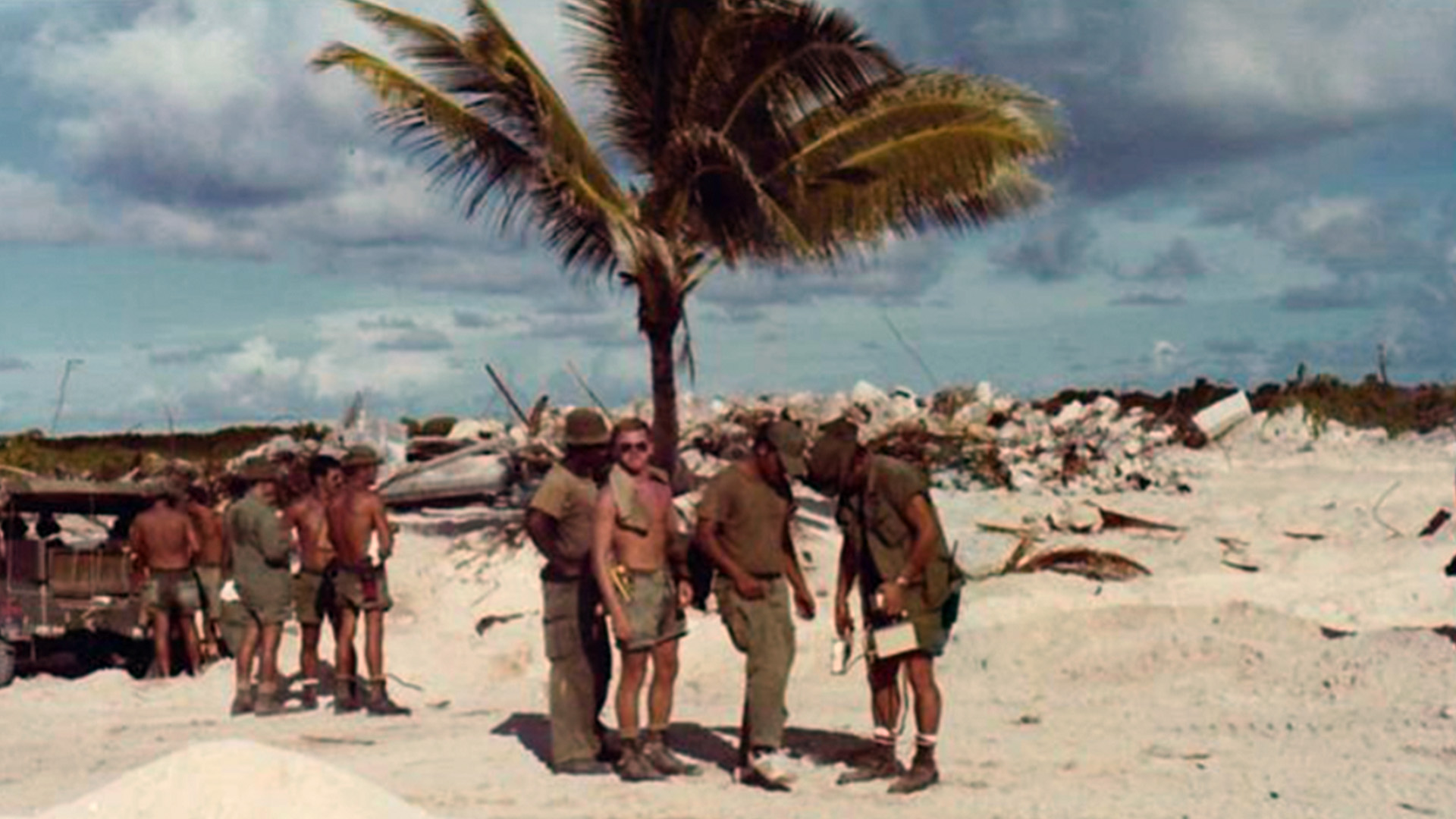 Soldiers sent to Enewetak Atoll in the Pacific were among thousands of military and civilian workers who cleaned up nuclear test and accident sites in the 1960s and 70s. Many have faced lifelong health issues since.