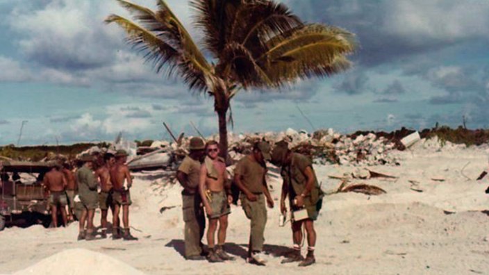 Soldiers sent to Enewetak Atoll in the Pacific were among thousands of military and civilian workers who cleaned up nuclear test and accident sites in the 1960s and 70s. Many have faced lifelong health issues since.