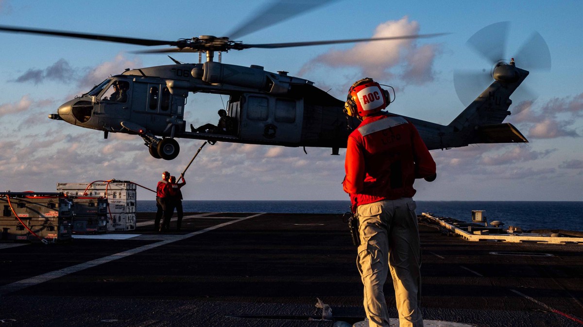 How a Navy aircraft carrier ended up short on food in a war zone