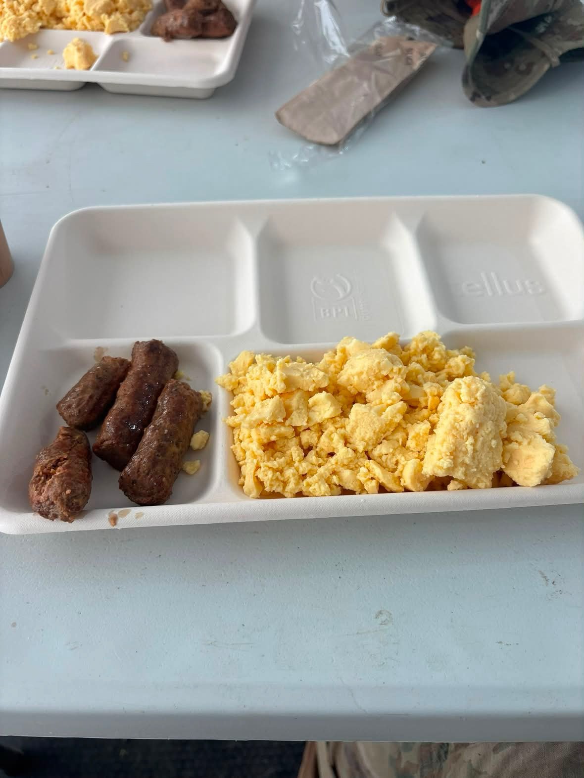 Fort Irwin NTC DFAC bad eggs and sausage