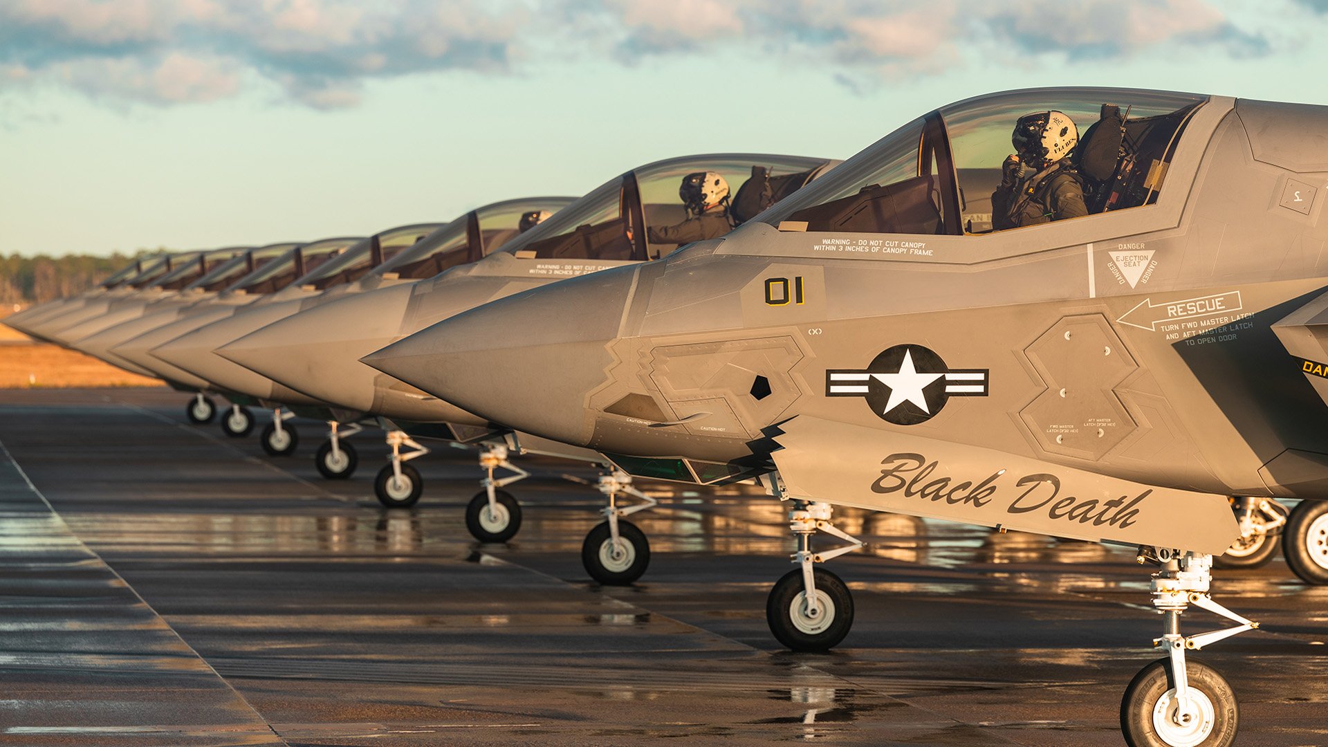 Marine Fighter Attack Squadron (VMFA) 542 in 2024. The Air Force awarded the squadron the Gallant Unit award for actions during operations Rough Rider, Midnight Hammer and other combat in 2025 while assigned to an Air Force expeditionary wing.