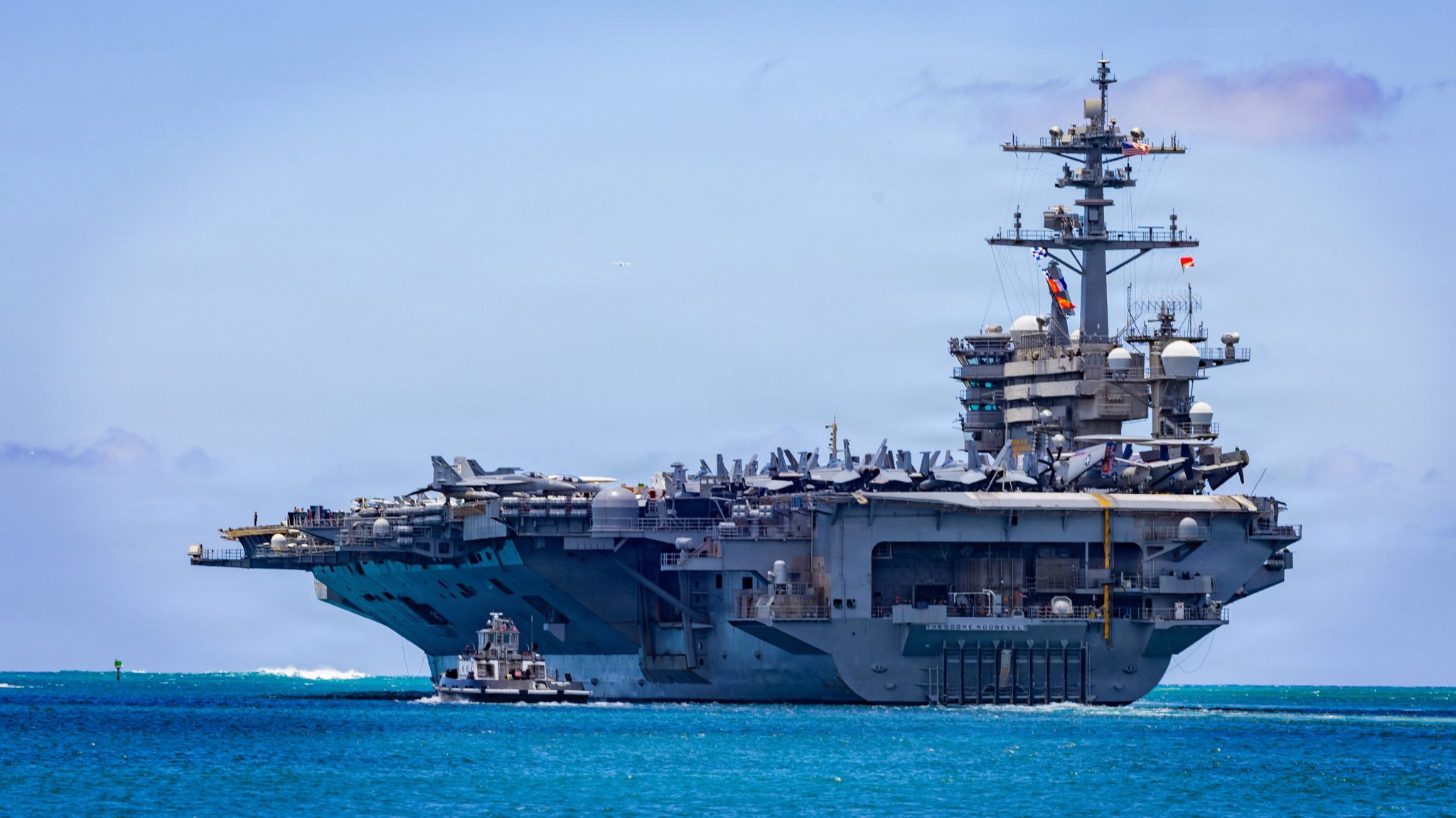 USS Theodore Roosevelt becomes 5th aircraft carrier to support Iran war operations
