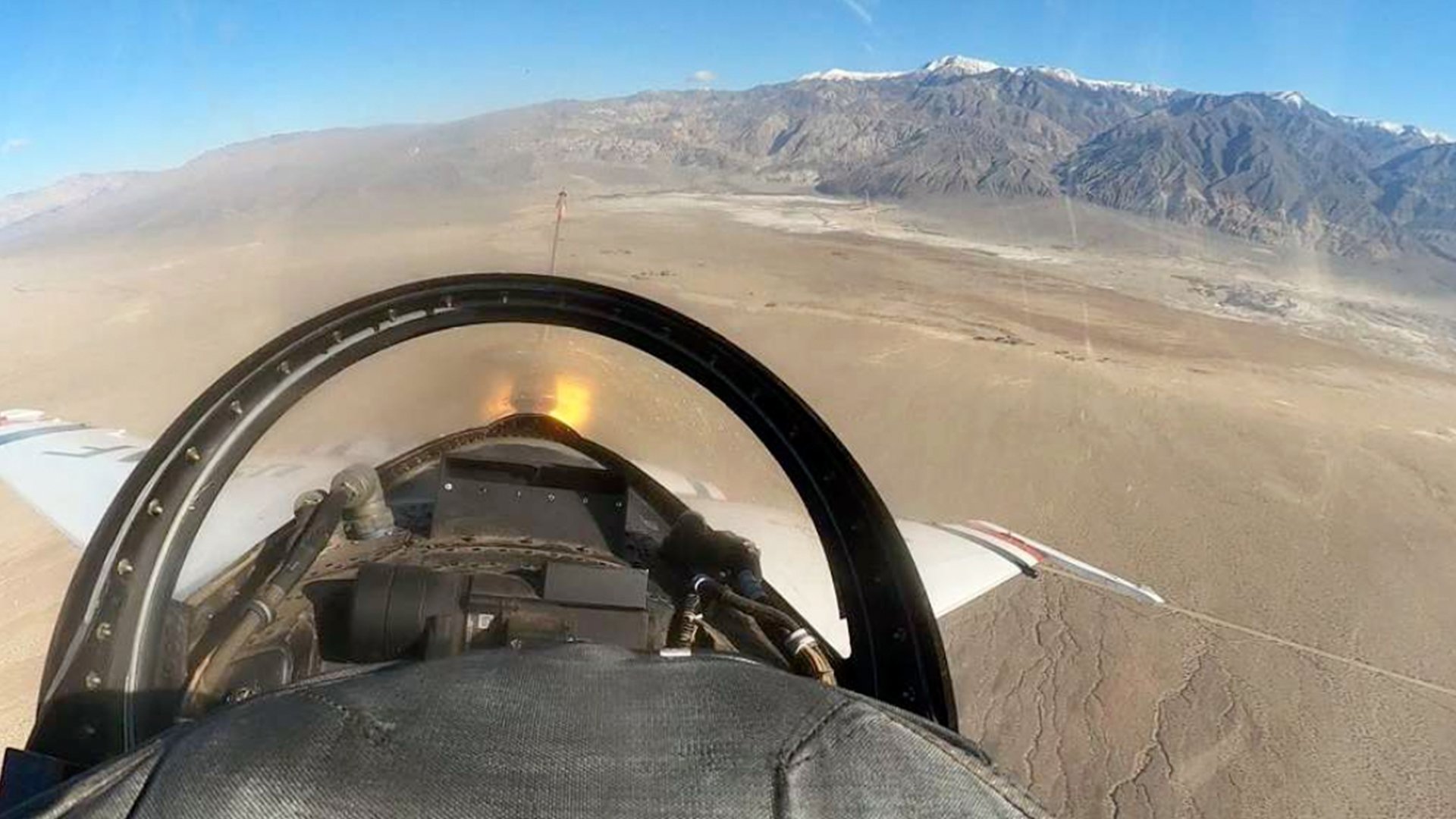 A rear-facing video camera onboard an Air Force Thunderbird F-16 captured the moment the plane's engine suffered a catastrophic failure, leading to a crash minutes later.