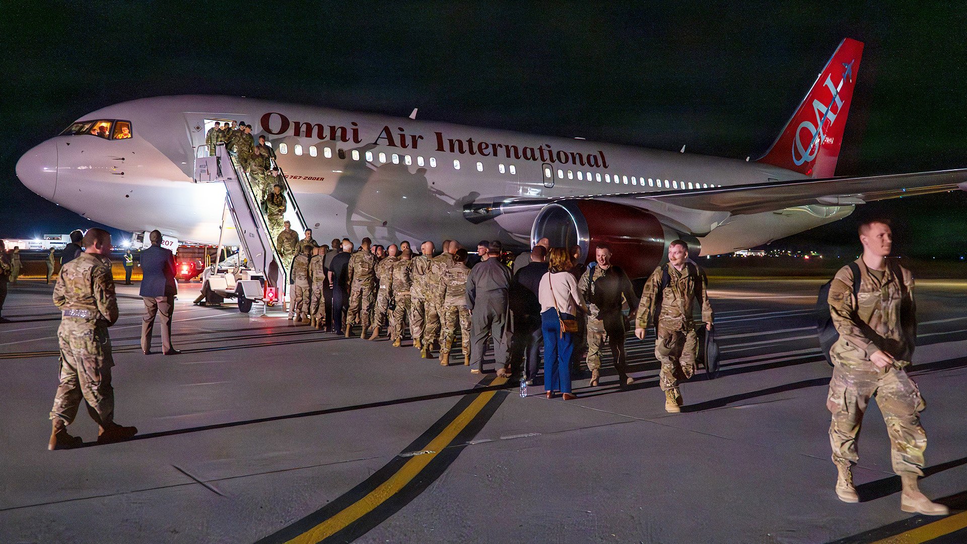 U.S. Air Force Airmen assigned to the 158th Fighter Wing return from an overseas deployment, arriving back to the Vermont Air National Guard, South Burlington, VT, Sept. 6, 2026. These Airmen came home from an overseas deployment to the U.S. Central Command area of responsibility. (Air National Guard photo by Senior Master Sgt. Michael Davis)