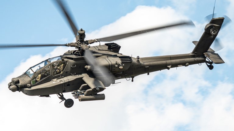 U.S. Soldiers with the 1-151st Attack Reconnaissance Battalion, 59th Aviation Troop Command, South Carolina National Guard, conduct their annual aerial-gunnery qualification table at the Poinsett Range, Sumter, South Carolina, May 22, 2024. Aircrews fired both 30mm rounds and rockets, the training allowed Soldiers to sharpen their armory skills, communication and team work with their assigned AH-64 Apache helicopters. (U.S. Army National Guard photo by Sgt. Tim Andrews)