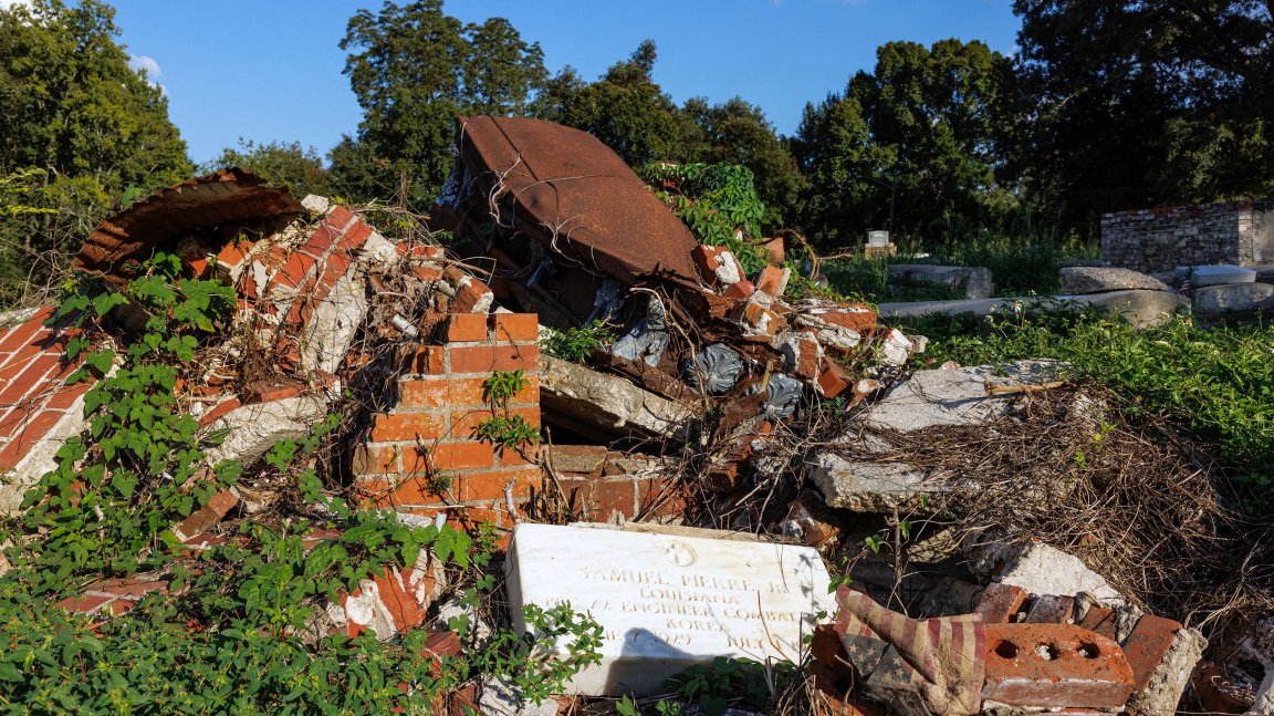 Sweet Olive Cemetery, Samuel Pierre Grave