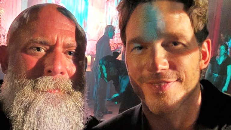 Brothers Keeper Veterans Foundation founder Chris Cathers and actor Chris Pratt.